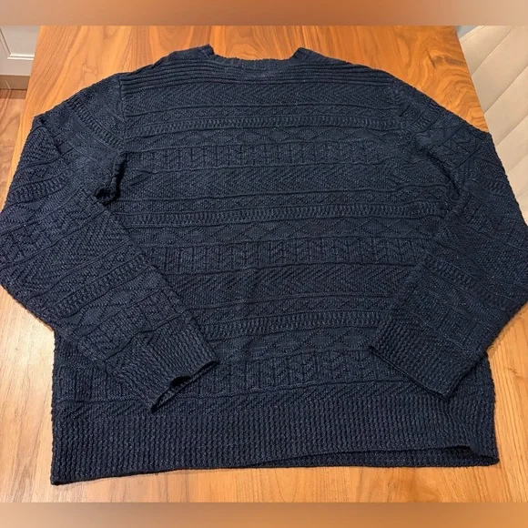 Polo Ralph Lauren XL Textured Indigo Knit Sweater - Picture 5 of 5